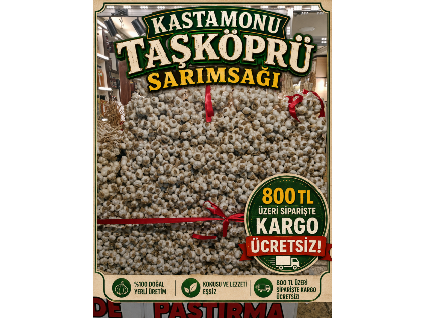TAŞKÖPRÜ SARIMSAĞI (Duble) 1 KG